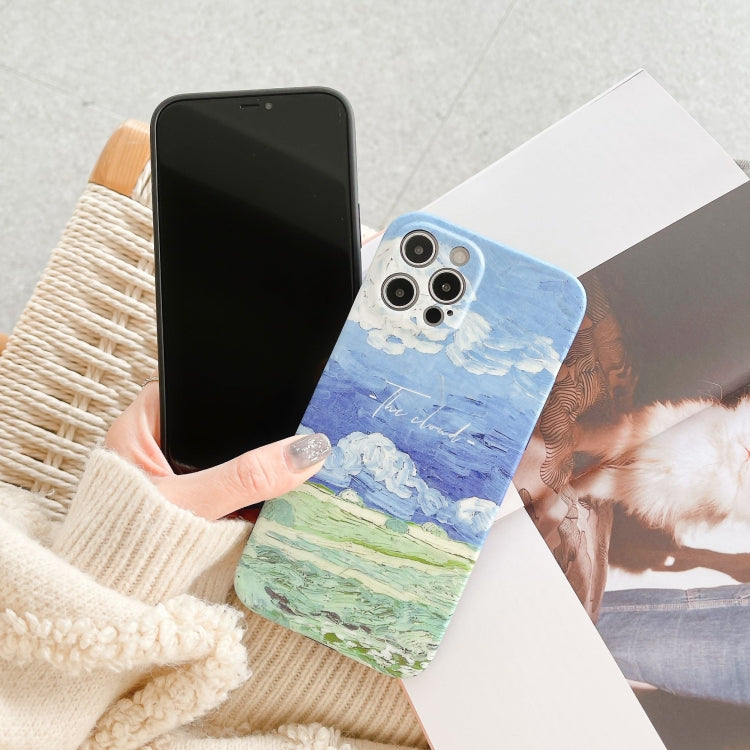 For iPhone 11 Pro Max Oil Painting Pattern TPU Protective Case