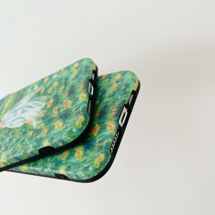 For iPhone 11 Oil Painting Pattern TPU Protective Case