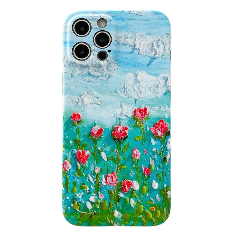 For iPhone 11 Oil Painting Pattern TPU Protective Case