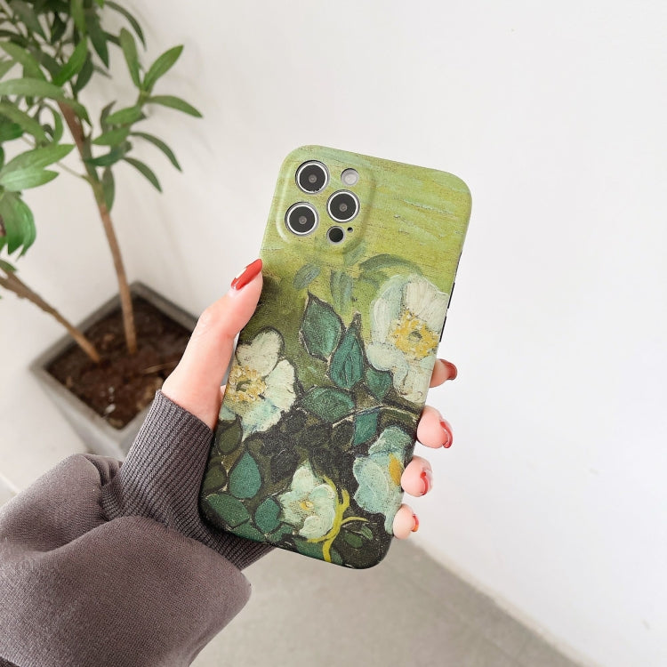 For iPhone 12 Pro Max Oil Painting Pattern TPU Protective Case