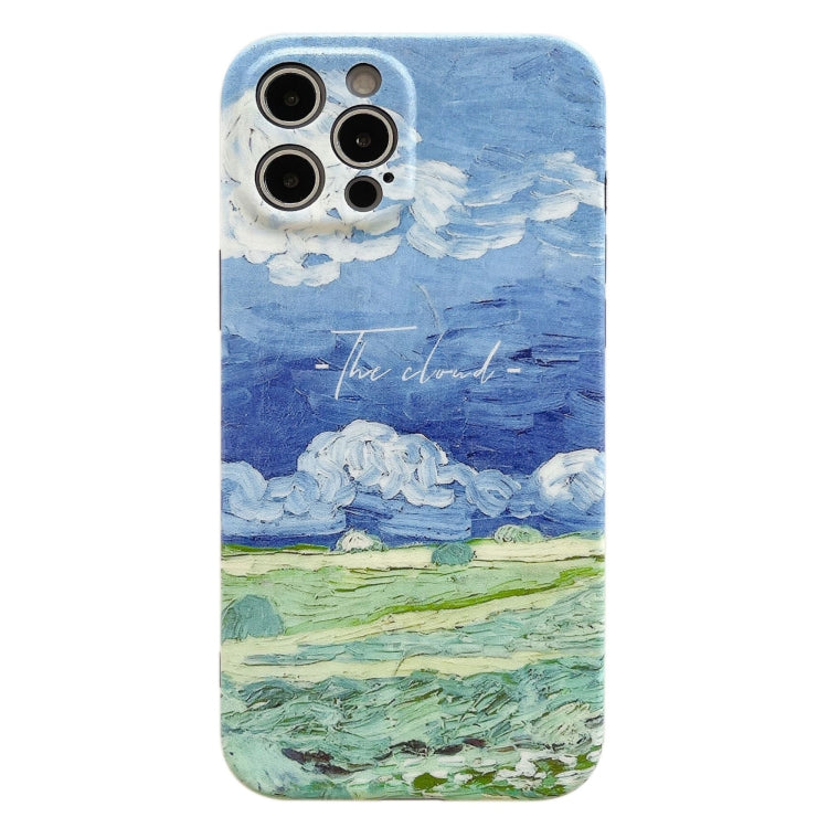 For iPhone 12 Pro Max Oil Painting Pattern TPU Protective Case