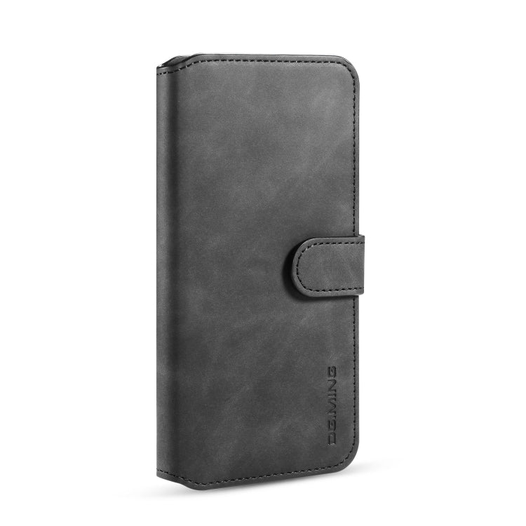 For Galaxy A10s DG.MING Retro Oil Side Horizontal Flip Case with Holder & Card Slots & Wallet