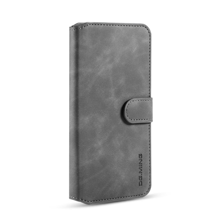 For Galaxy M30s DG.MING Retro Oil Side Horizontal Flip Case with Holder & Card Slots & Wallet