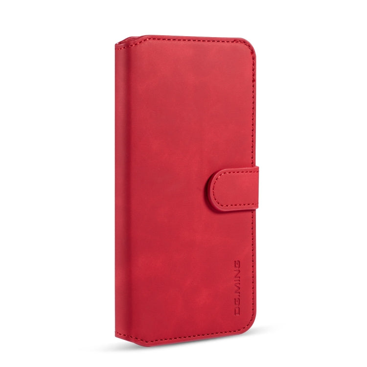 For Galaxy M30s DG.MING Retro Oil Side Horizontal Flip Case with Holder & Card Slots & Wallet