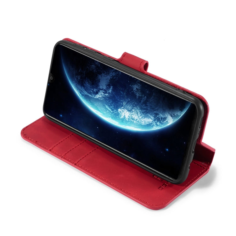 For Galaxy M30s DG.MING Retro Oil Side Horizontal Flip Case with Holder & Card Slots & Wallet