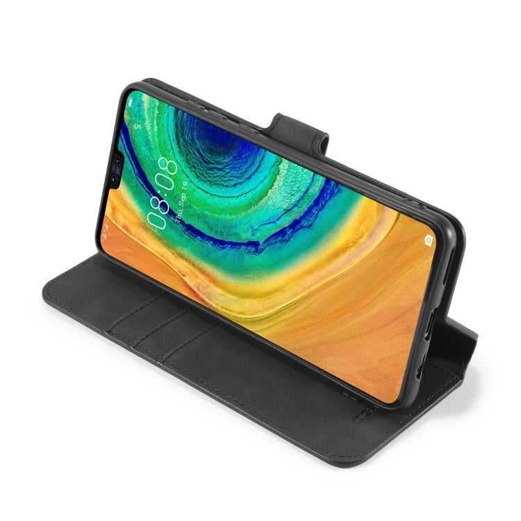 For Huawei Mate 30 DG.MING Retro Oil Side Horizontal Flip Case with Holder & Card Slots & Wallet