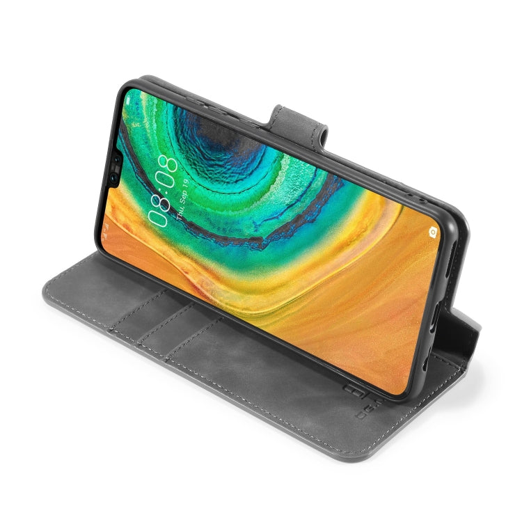 For Huawei Mate 30 DG.MING Retro Oil Side Horizontal Flip Case with Holder & Card Slots & Wallet