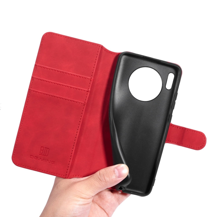For Huawei Mate 30 DG.MING Retro Oil Side Horizontal Flip Case with Holder & Card Slots & Wallet