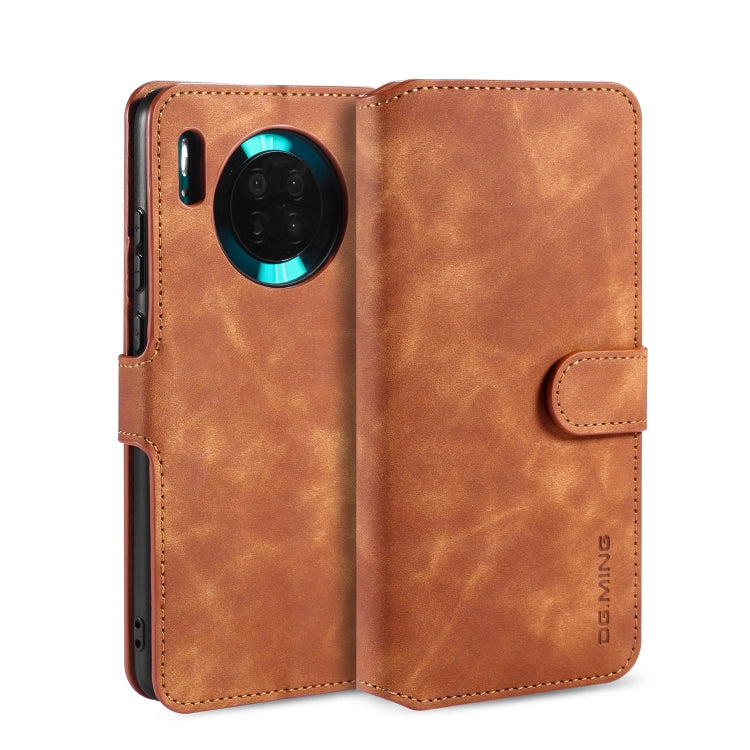 For Huawei Mate 30 DG.MING Retro Oil Side Horizontal Flip Case with Holder & Card Slots & Wallet