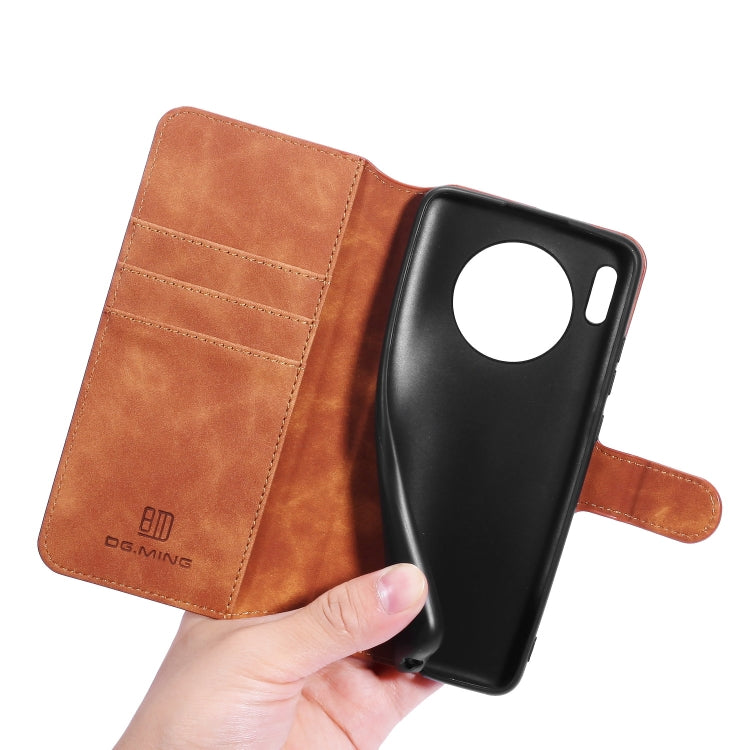 For Huawei Mate 30 DG.MING Retro Oil Side Horizontal Flip Case with Holder & Card Slots & Wallet