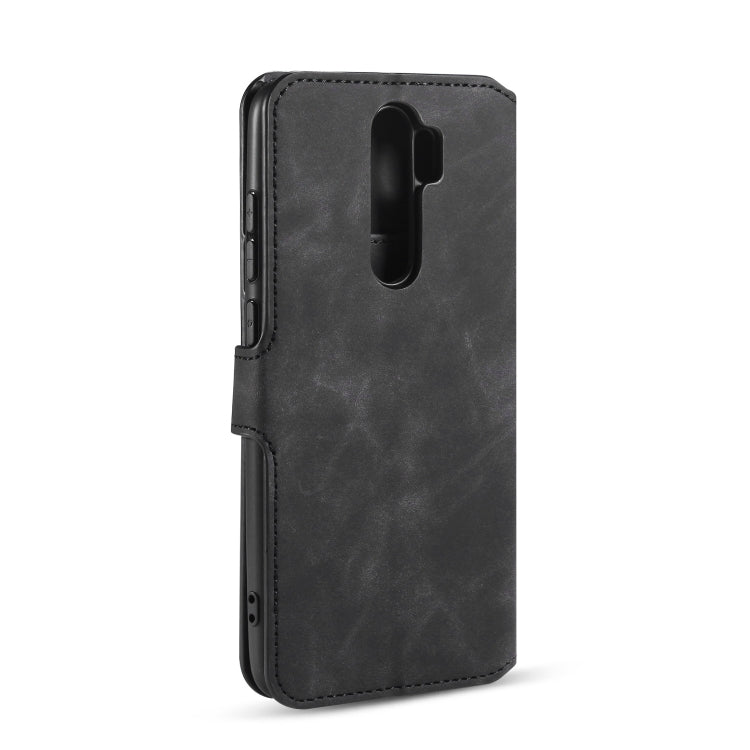 For Xiaomi Redmi Note 8 Pro DG.MING Retro Oil Side Horizontal Flip Case with Holder & Card Slots & Wallet