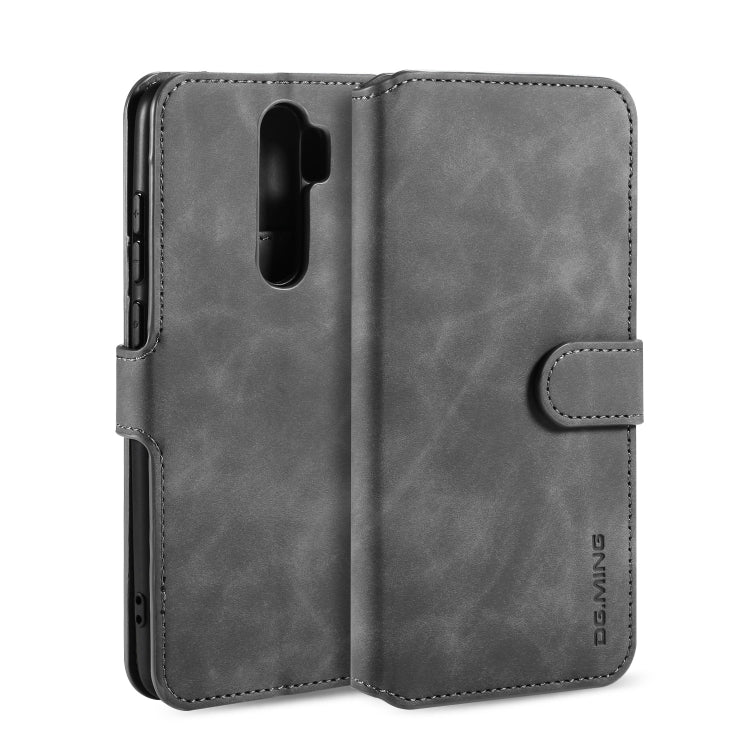 For Xiaomi Redmi Note 8 Pro DG.MING Retro Oil Side Horizontal Flip Case with Holder & Card Slots & Wallet