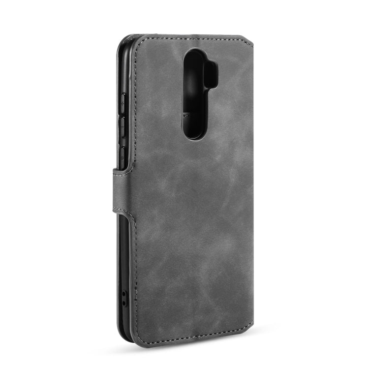 For Xiaomi Redmi Note 8 Pro DG.MING Retro Oil Side Horizontal Flip Case with Holder & Card Slots & Wallet