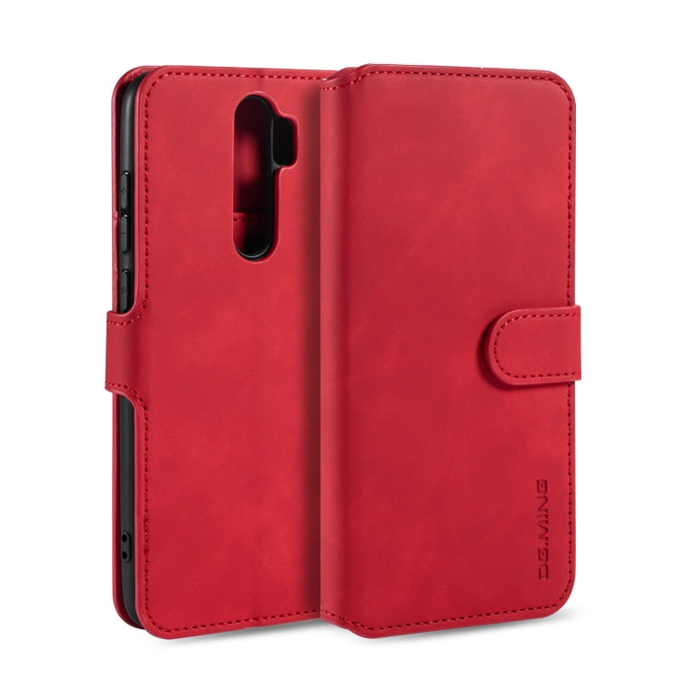 For Xiaomi Redmi Note 8 Pro DG.MING Retro Oil Side Horizontal Flip Case with Holder & Card Slots & Wallet