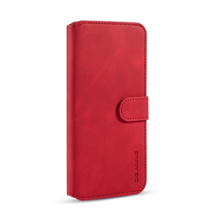 For Xiaomi Redmi Note 8 Pro DG.MING Retro Oil Side Horizontal Flip Case with Holder & Card Slots & Wallet