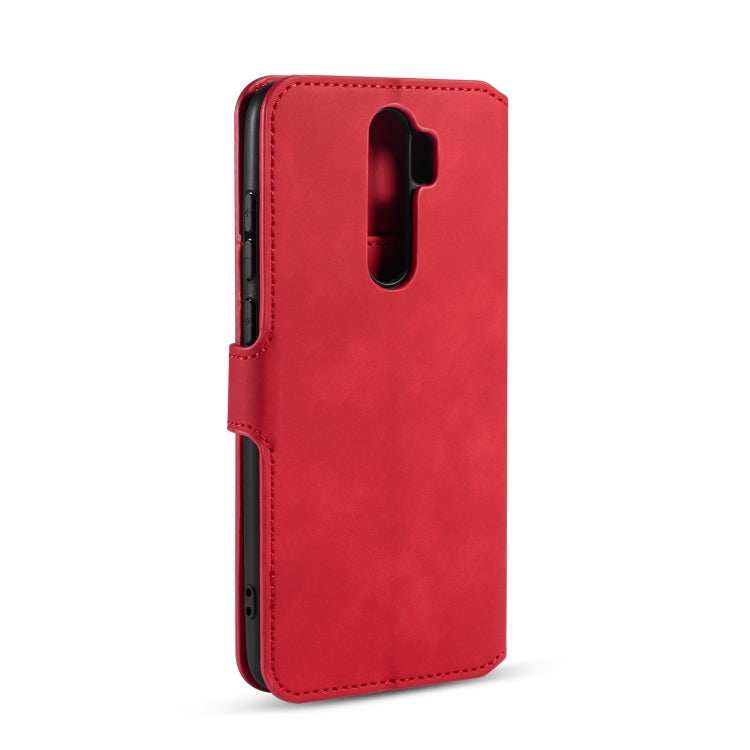 For Xiaomi Redmi Note 8 Pro DG.MING Retro Oil Side Horizontal Flip Case with Holder & Card Slots & Wallet