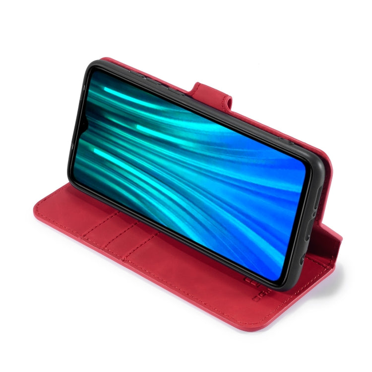 For Xiaomi Redmi Note 8 Pro DG.MING Retro Oil Side Horizontal Flip Case with Holder & Card Slots & Wallet