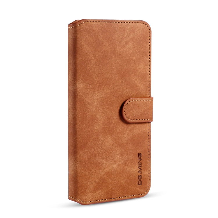 For Xiaomi Redmi Note 8 Pro DG.MING Retro Oil Side Horizontal Flip Case with Holder & Card Slots & Wallet