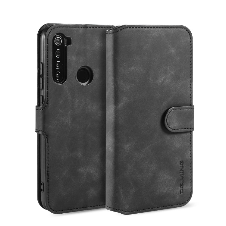 For Xiaomi Redmi Note 8 DG.MING Retro Oil Side Horizontal Flip Case with Holder & Card Slots & Wallet