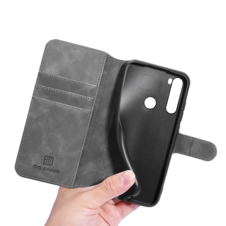 For Xiaomi Redmi Note 8 DG.MING Retro Oil Side Horizontal Flip Case with Holder & Card Slots & Wallet