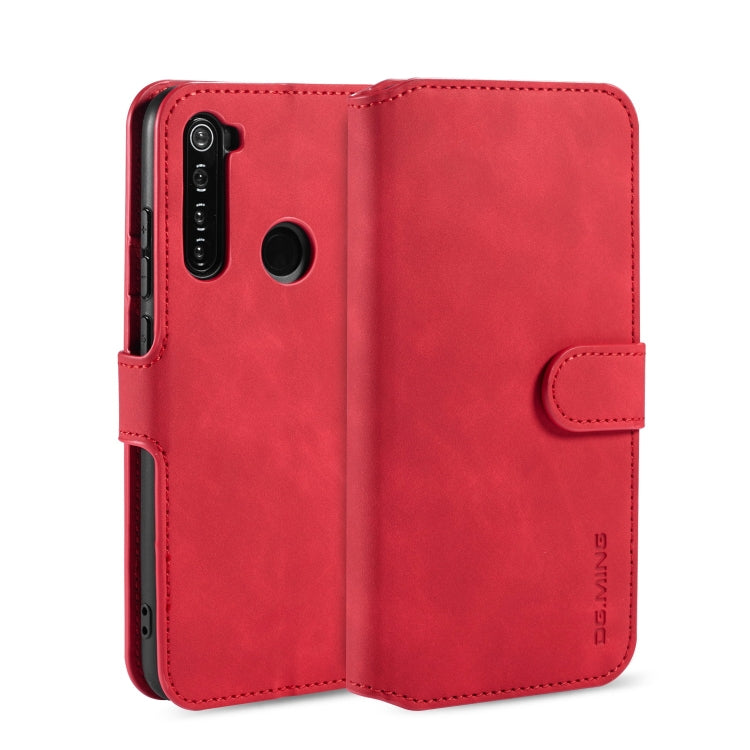 For Xiaomi Redmi Note 8 DG.MING Retro Oil Side Horizontal Flip Case with Holder & Card Slots & Wallet