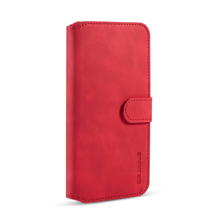 For Xiaomi Redmi Note 8 DG.MING Retro Oil Side Horizontal Flip Case with Holder & Card Slots & Wallet