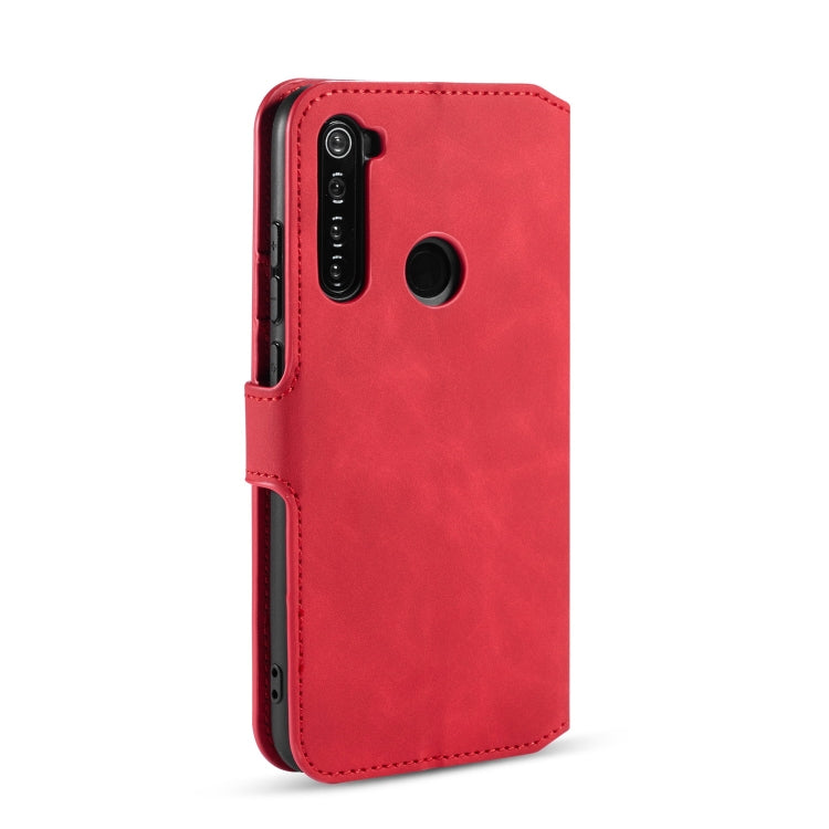 For Xiaomi Redmi Note 8 DG.MING Retro Oil Side Horizontal Flip Case with Holder & Card Slots & Wallet