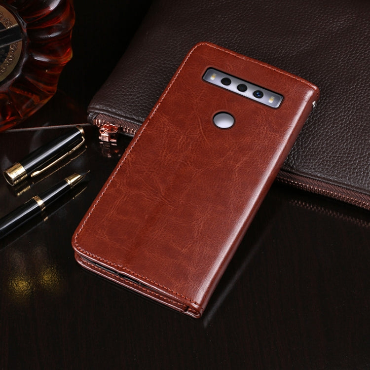 For TCL 10 SE idewei Crazy Horse Texture Horizontal Flip Leather Case with Holder & Card Slots & Wallet