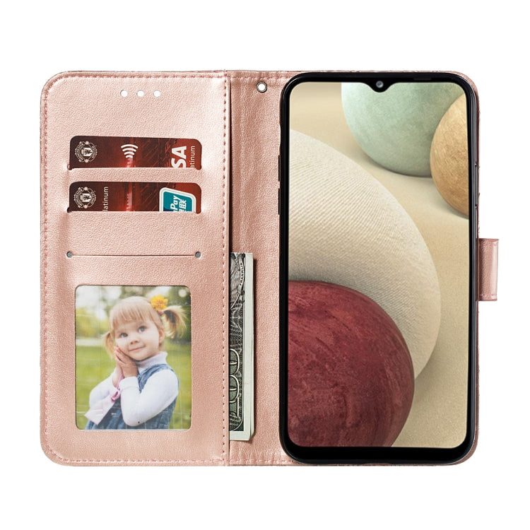 For Samsung Galaxy A32 4G Lace Flower Embossing Pattern Horizontal Flip Leather Case with Holder & Card Slots & Wallet & Photo Frame