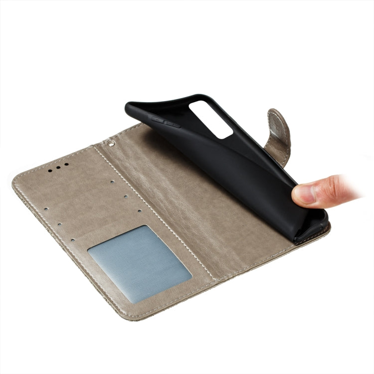 For LG Stylo 7 5G Lace Flower Embossing Pattern Horizontal Flip Leather Case with Holder & Card Slots & Wallet & Photo Frame