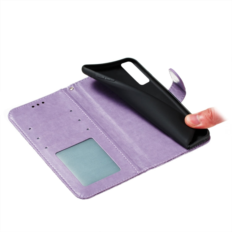 For LG Stylo 7 5G Lace Flower Embossing Pattern Horizontal Flip Leather Case with Holder & Card Slots & Wallet & Photo Frame