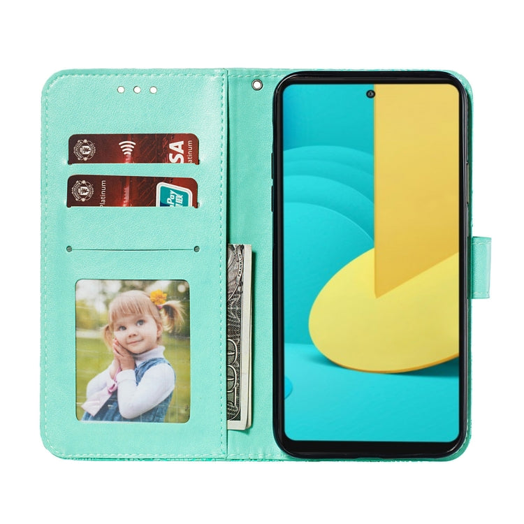 For LG Stylo 7 5G Lace Flower Embossing Pattern Horizontal Flip Leather Case with Holder & Card Slots & Wallet & Photo Frame
