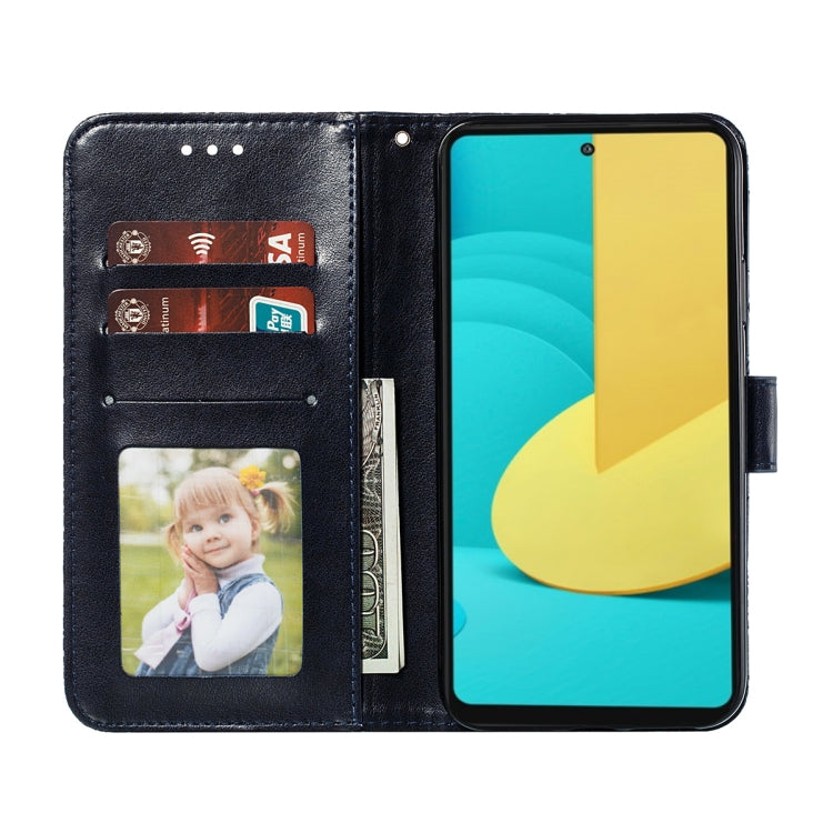 For LG Stylo 7 5G Lace Flower Embossing Pattern Horizontal Flip Leather Case with Holder & Card Slots & Wallet & Photo Frame