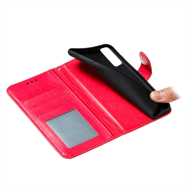 For LG Stylo 7 5G Lace Flower Embossing Pattern Horizontal Flip Leather Case with Holder & Card Slots & Wallet & Photo Frame