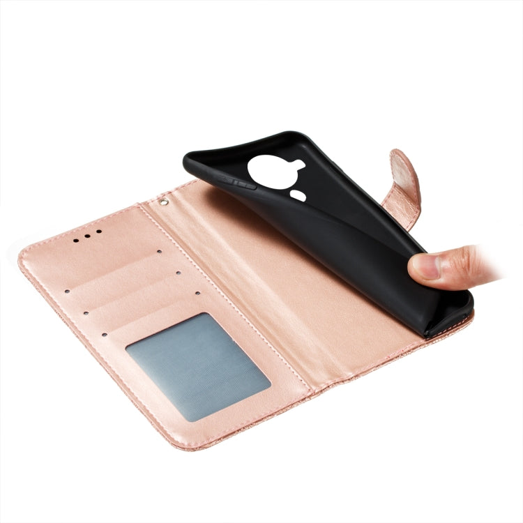 For Nokia 5.4 Lace Flower Embossing Pattern Horizontal Flip Leather Case with Holder & Card Slots & Wallet & Photo Frame