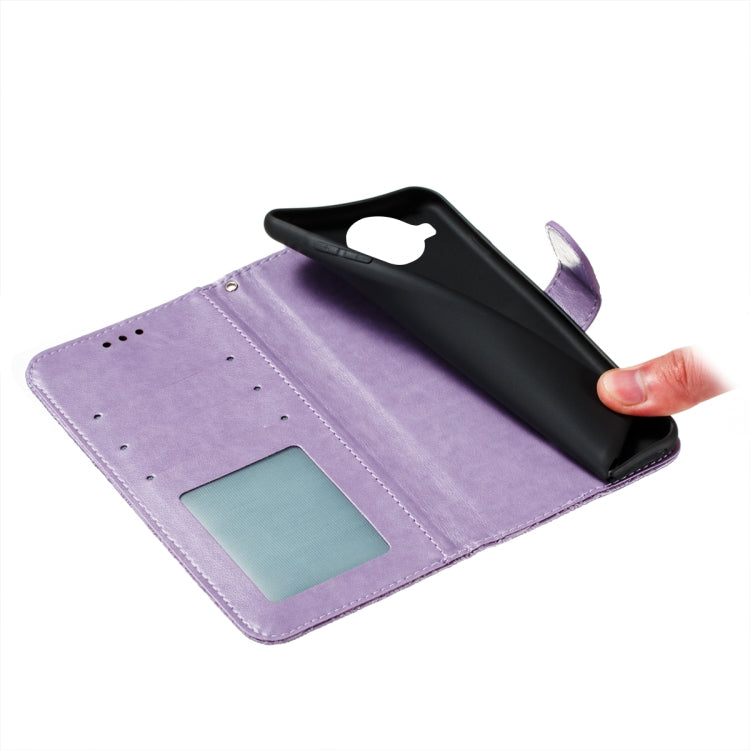 For Nokia 8.3 5G Lace Flower Embossing Pattern Horizontal Flip Leather Case with Holder & Card Slots & Wallet & Photo Frame