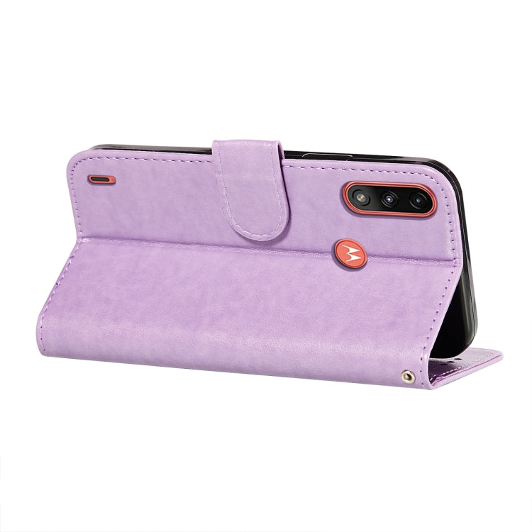 For Motorola Moto E7 Power Flower Vine Embossing Pattern Horizontal Flip Leather Case with Card Slot & Holder & Wallet & Lanyard