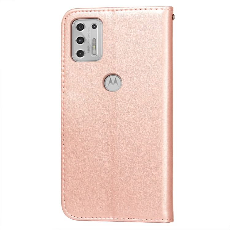 For Motorola Moto G Stylus (2021) Flower Vine Embossing Pattern Horizontal Flip Leather Case with Card Slot & Holder & Wallet & Lanyard