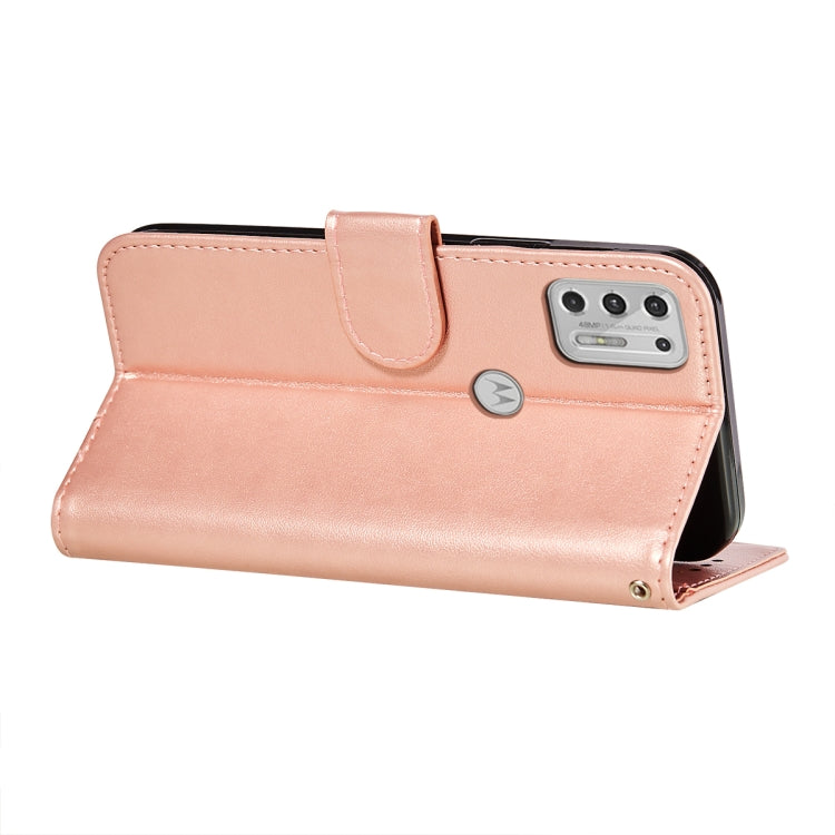 For Motorola Moto G Stylus (2021) Flower Vine Embossing Pattern Horizontal Flip Leather Case with Card Slot & Holder & Wallet & Lanyard