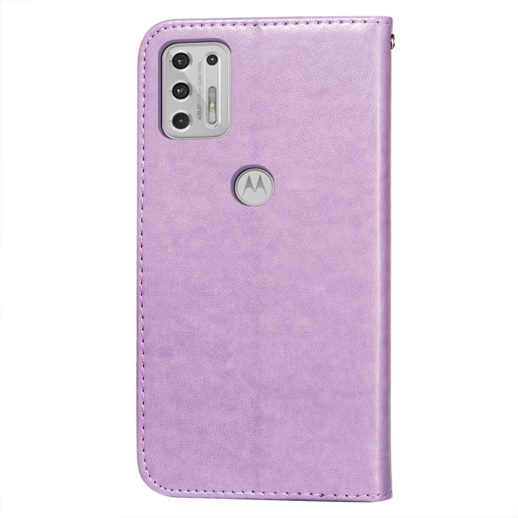 For Motorola Moto G Stylus (2021) Flower Vine Embossing Pattern Horizontal Flip Leather Case with Card Slot & Holder & Wallet & Lanyard