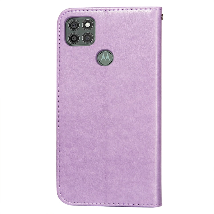 For Motorola Moto G9 Power Flower Vine Embossing Pattern Horizontal Flip Leather Case with Card Slot & Holder & Wallet & Lanyard