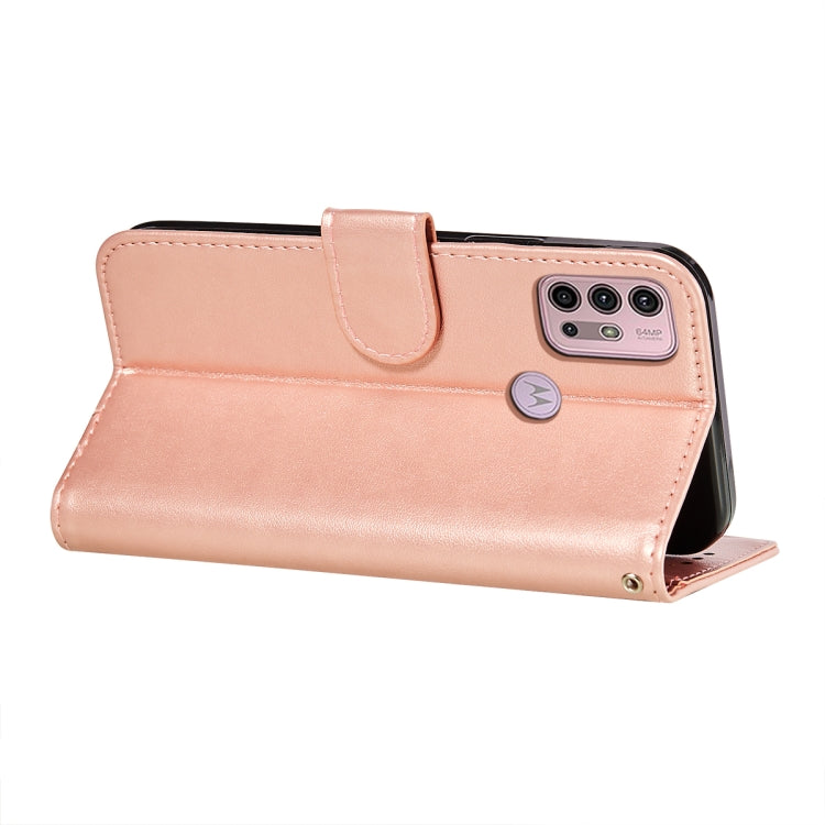For Motorola Moto G30 Flower Vine Embossing Pattern Horizontal Flip Leather Case with Card Slot & Holder & Wallet & Lanyard