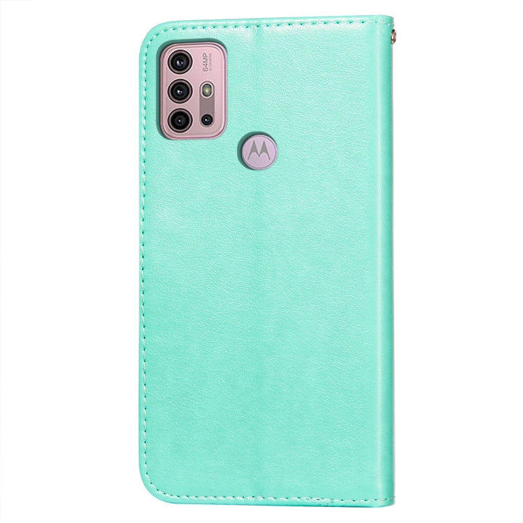 For Motorola Moto G30 Flower Vine Embossing Pattern Horizontal Flip Leather Case with Card Slot & Holder & Wallet & Lanyard