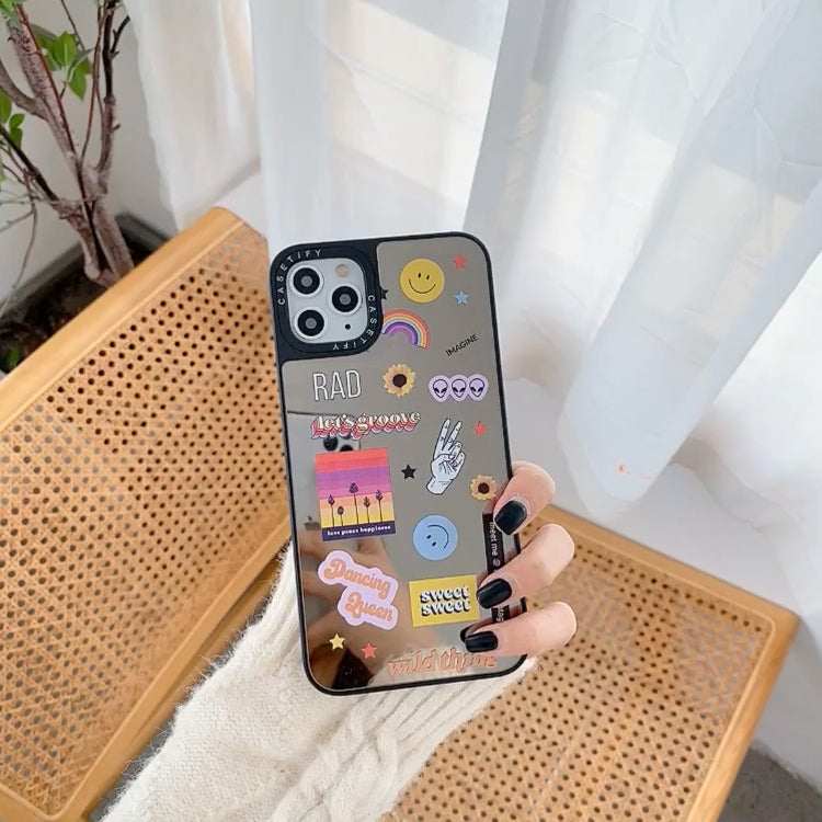 For iPhone 11 Mirror Series Pattern Protective Case