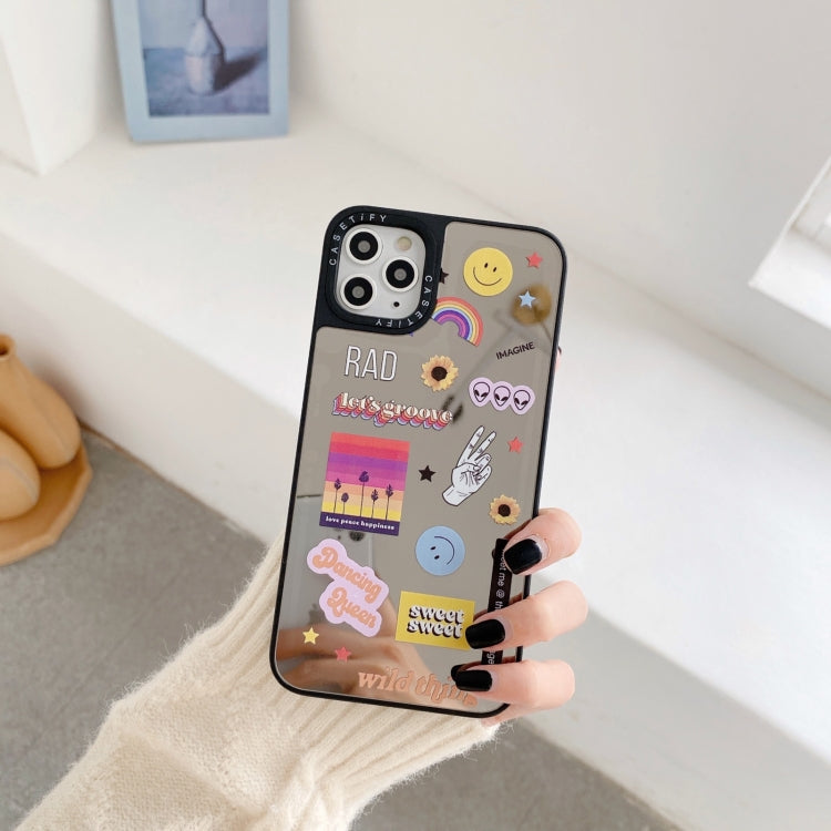 For iPhone 11 Pro Mirror Series Pattern Protective Case