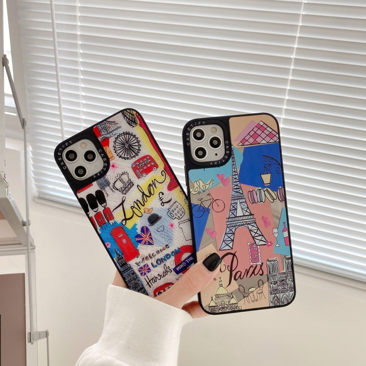 For iPhone 11 Pro Max Mirror Series Pattern Protective Case