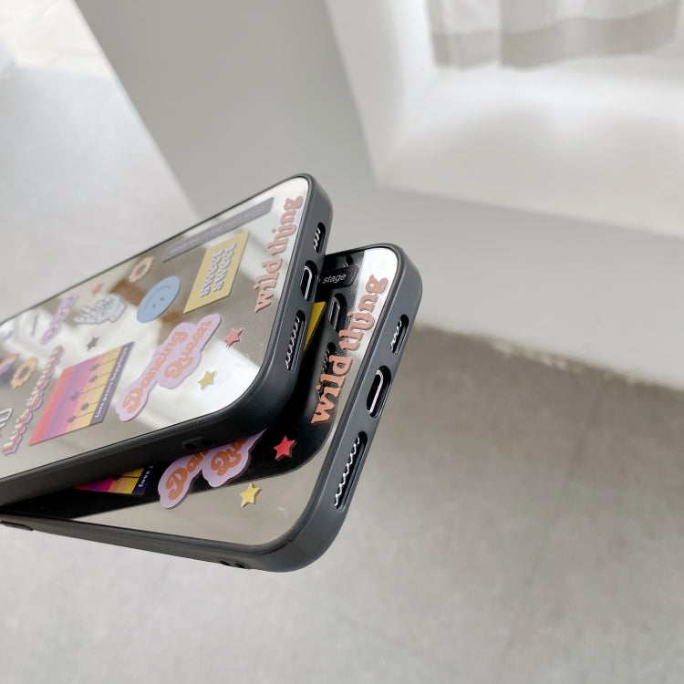 For iPhone 12 mini Mirror Series Pattern Protective Case