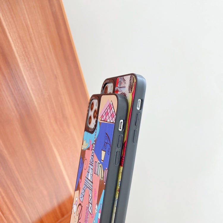 For iPhone 12 mini Mirror Series Pattern Protective Case