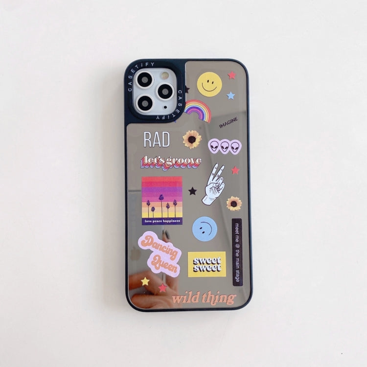 For iPhone 12 / 12 Pro Mirror Series Pattern Protective Case