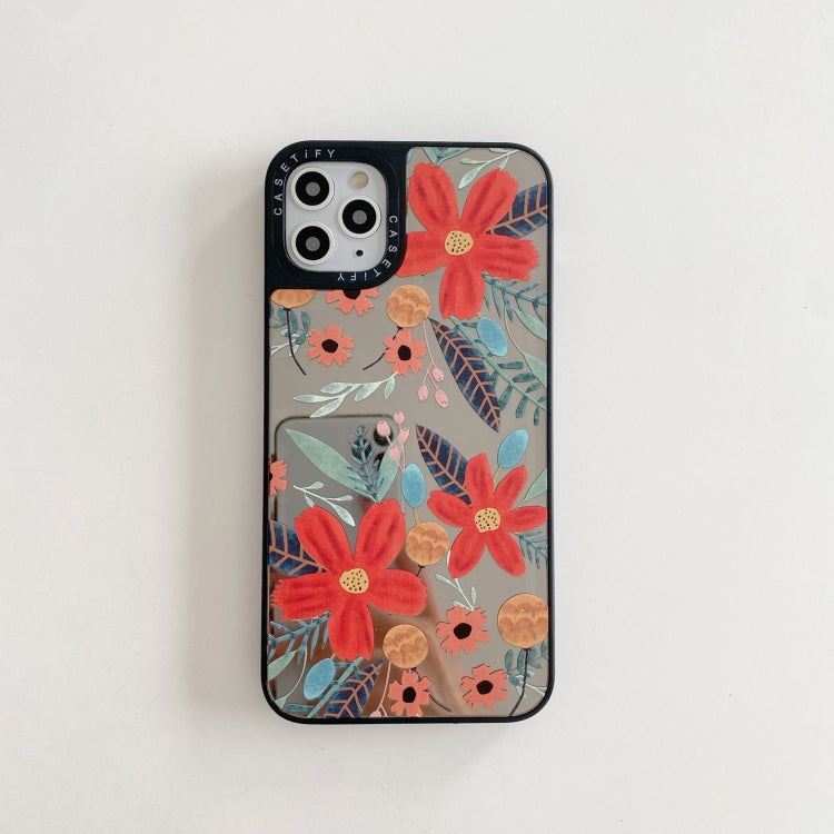 For iPhone 12 / 12 Pro Mirror Series Pattern Protective Case